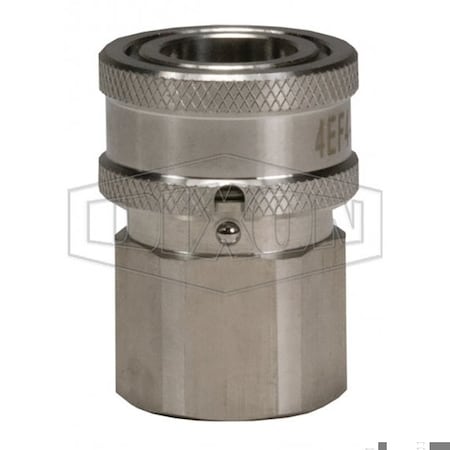 Dixon 1/2 STRAIGHT-THRU COUP, 1/2 F-NPTF 303SS,  4EF4-S-LS